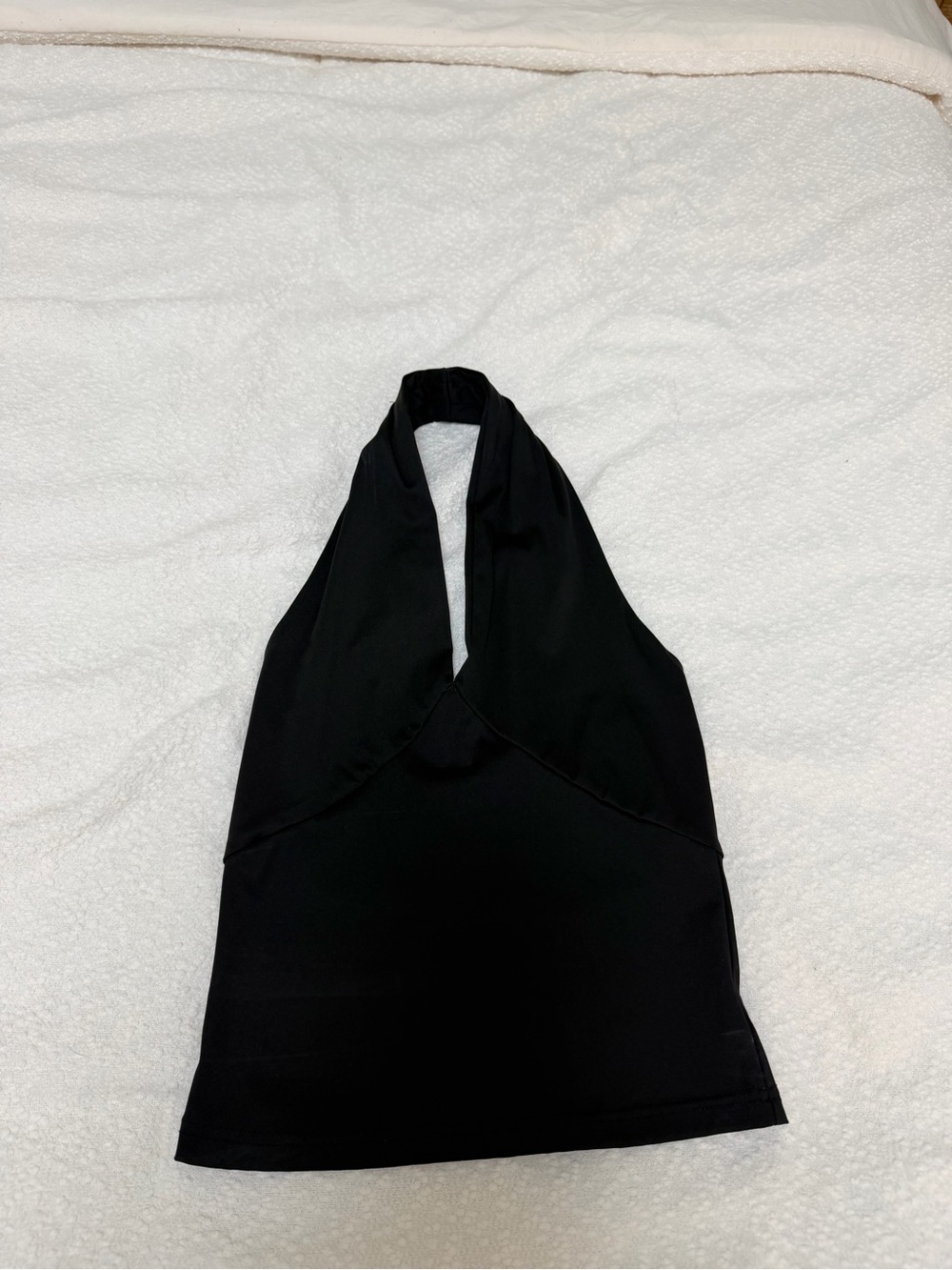 Black Halter Top